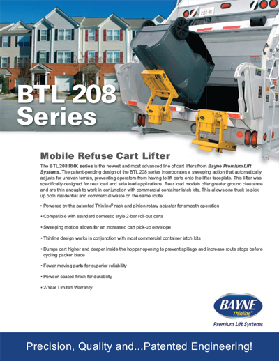 BLT 208 12 RHK Series Cart Lifter Brochure