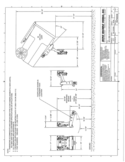 BLT 208 12 RHK Series Cart Lifter Spec Sheet