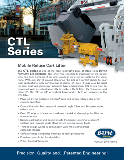 CTL 1110 Series Refuse Lifter Brochure