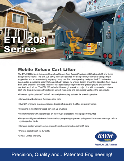 ETL 208 40 Garbage Truck Cart Tipper Brochure Download