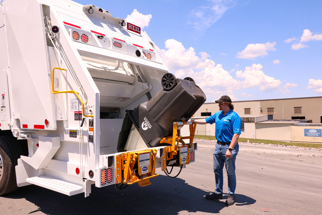 Bayne Revolution® HD Garbage Truck Lifters / Cart Tippers