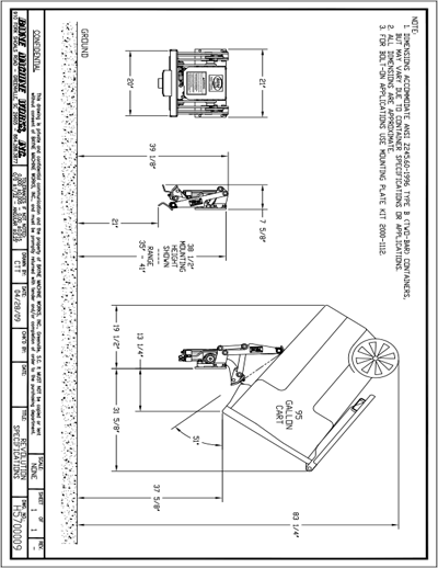 Revolution HD Cart Lifter Spec Sheet