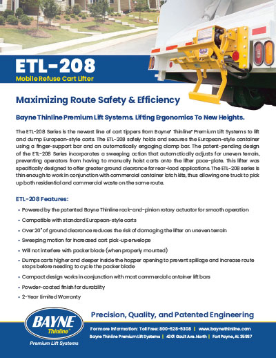 Bayne ETL-208 Brochure