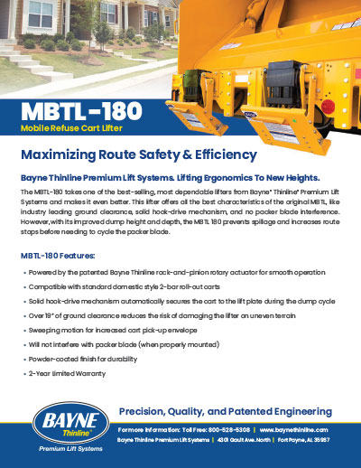 Bayne MBTL 180 Brochure