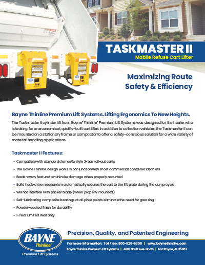 Bayne Taskmaster II Brochure