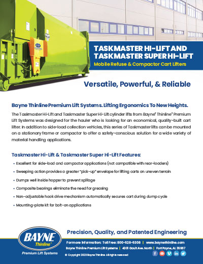 Bayne Taskmaster Hi Lift & Super Hi Lift Brochure